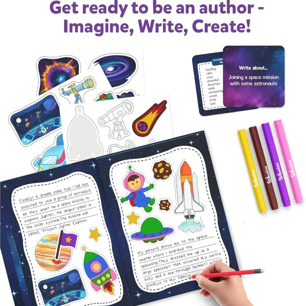 New Skillmatics My Storybook Art Kit Space Story Writing Stickers Creative Writi